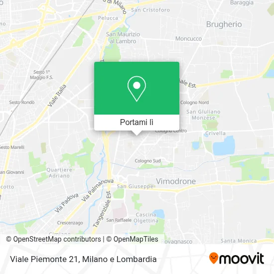 Mappa Viale Piemonte 21