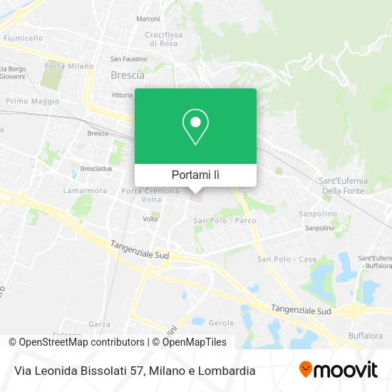 Mappa Via Leonida Bissolati 57