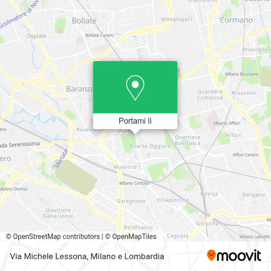 Mappa Via Michele Lessona