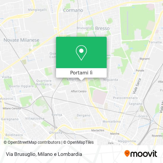 Mappa Via Brusuglio
