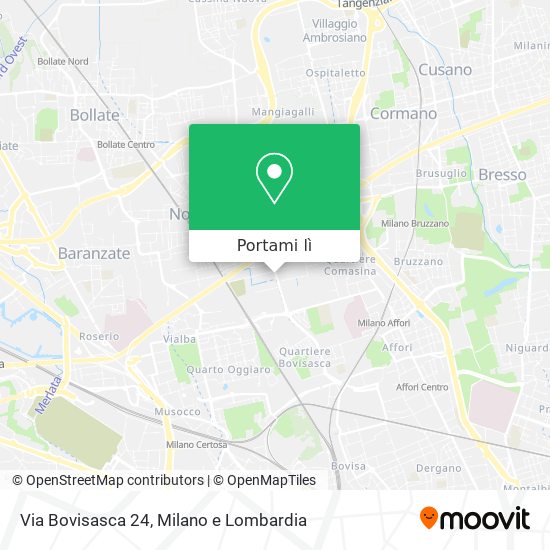 Mappa Via Bovisasca 24