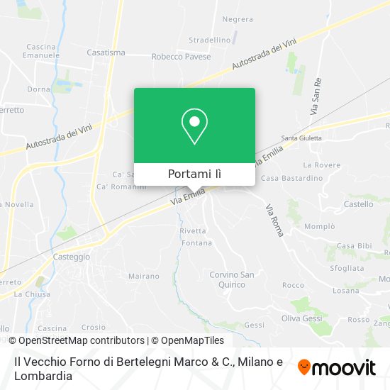 Mappa Il Vecchio Forno di Bertelegni Marco & C.