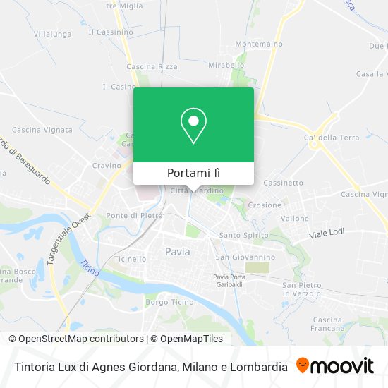Mappa Tintoria Lux di Agnes Giordana