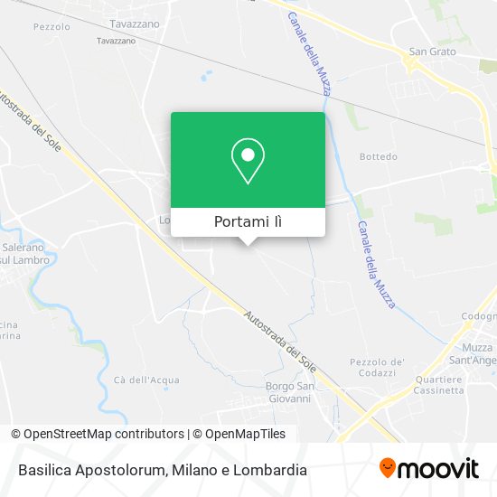 Mappa Basilica Apostolorum