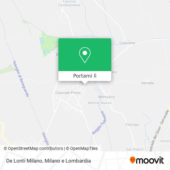 Mappa De Lonti Milano
