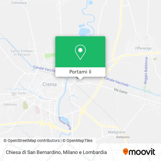 Mappa Chiesa di San Bernardino