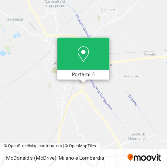 Mappa McDonald's (McDrive)