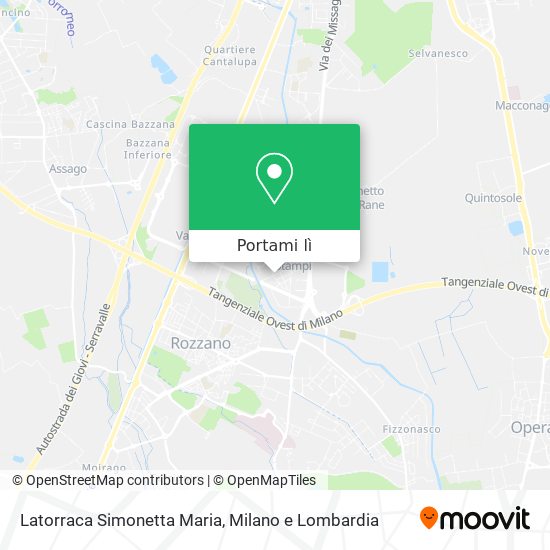 Mappa Latorraca Simonetta Maria
