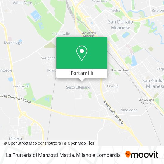 Mappa La Frutteria di Manzotti Mattia