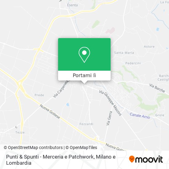 Mappa Punti & Spunti - Merceria e Patchwork