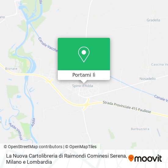 Mappa La Nuova Cartolibreria di Raimondi Cominesi Serena
