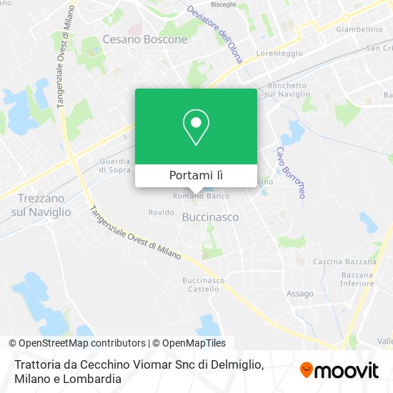 Mappa Trattoria da Cecchino Viomar Snc di Delmiglio