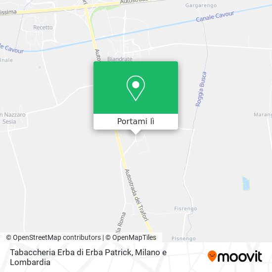 Mappa Tabaccheria Erba di Erba Patrick