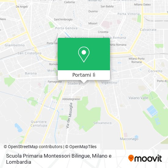 Mappa Scuola Primaria Montessori Bilingue