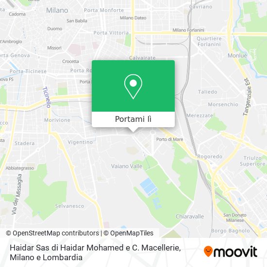 Mappa Haidar Sas di Haidar Mohamed e C. Macellerie