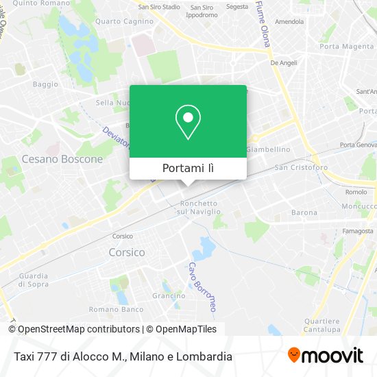 Mappa Taxi 777 di Alocco M.
