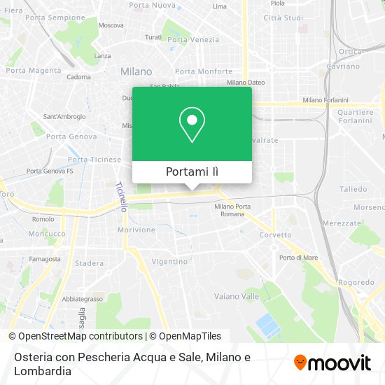 Mappa Osteria con Pescheria Acqua e Sale