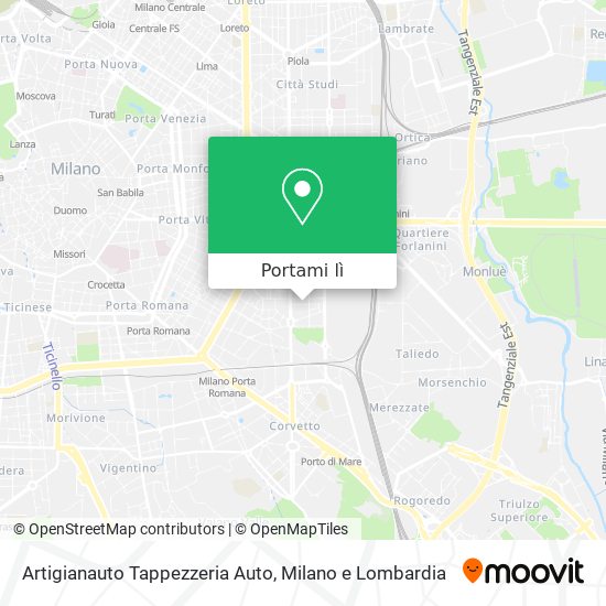 Mappa Artigianauto Tappezzeria Auto