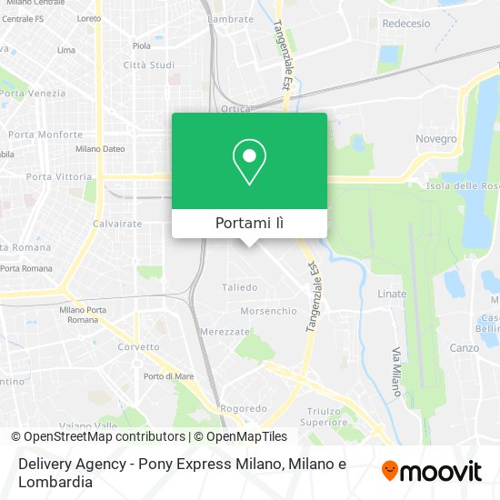 Mappa Delivery Agency - Pony Express Milano