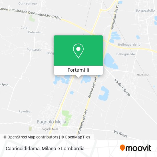 Mappa Capriccididama