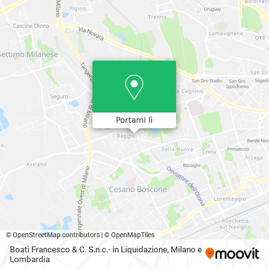 Mappa Boati Francesco & C. S.n.c.- in Liquidazione
