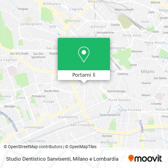 Mappa Studio Dentistico Sanvisenti