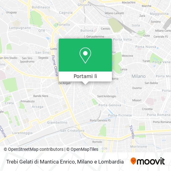 Mappa Trebi Gelati di Mantica Enrico