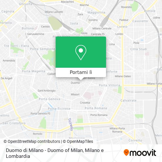 Mappa Duomo di Milano - Duomo of Milan