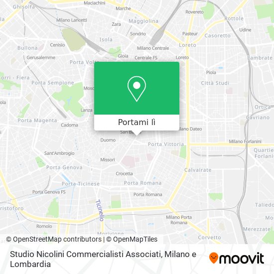Mappa Studio Nicolini Commercialisti Associati