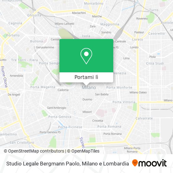 Mappa Studio Legale Bergmann Paolo