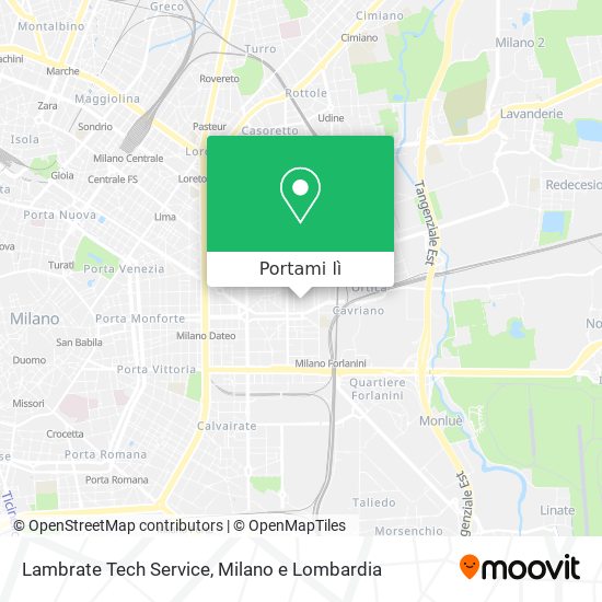 Mappa Lambrate Tech Service
