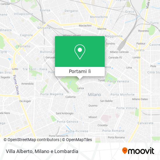 Mappa Villa Alberto