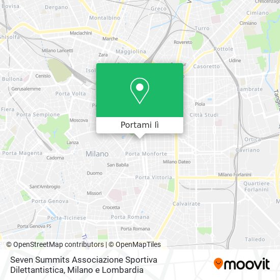 Mappa Seven Summits Associazione Sportiva Dilettantistica