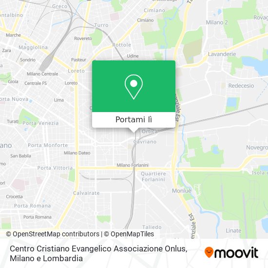 Mappa Centro Cristiano Evangelico Associazione Onlus