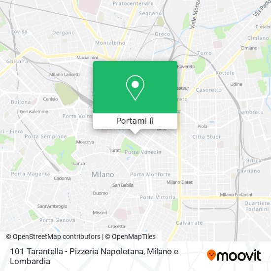 Mappa 101 Tarantella - Pizzeria Napoletana