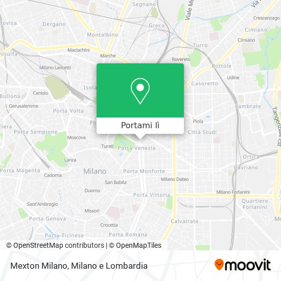 Mappa Mexton Milano