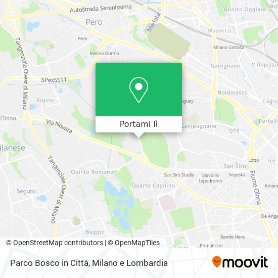 Mappa Parco Bosco in Città