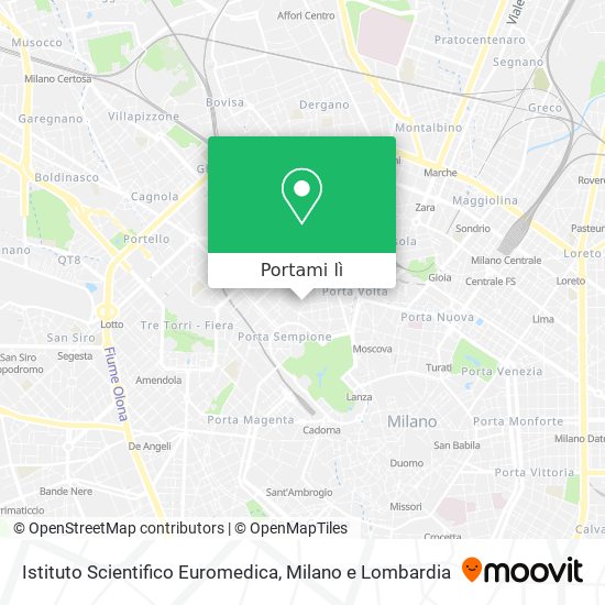 Mappa Istituto Scientifico Euromedica