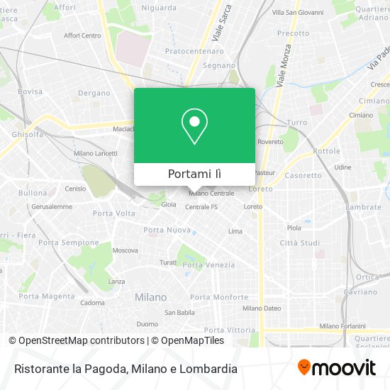 Mappa Ristorante la Pagoda