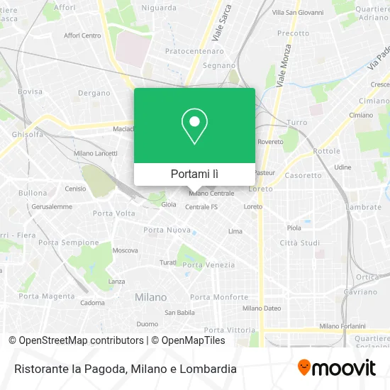 Mappa Ristorante la Pagoda