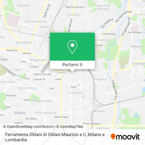 Mappa Ferramenta Oldani di Oldani Maurizio e C