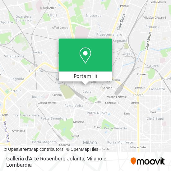 Mappa Galleria d'Arte Rosenberg Jolanta