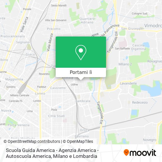 Mappa Scuola Guida America - Agenzia America - Autoscuola America