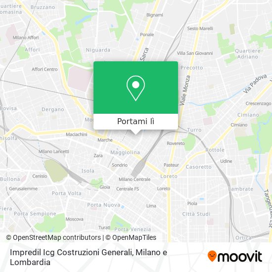 Mappa Impredil Icg Costruzioni Generali