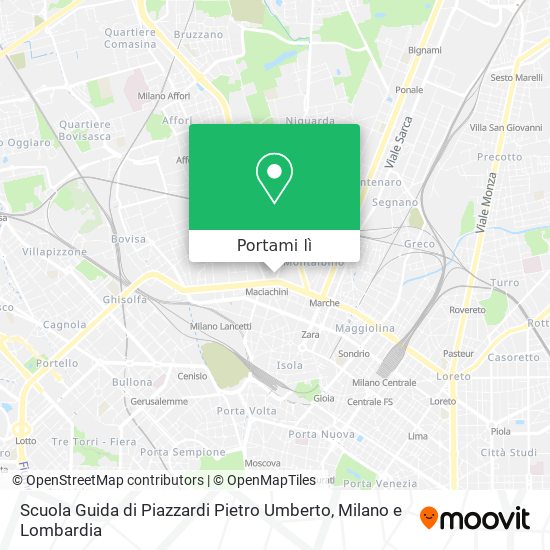 Mappa Scuola Guida di Piazzardi Pietro Umberto