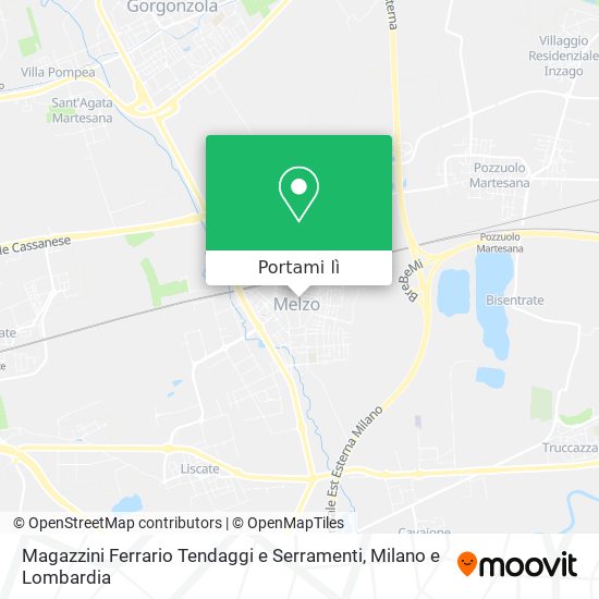 Mappa Magazzini Ferrario Tendaggi e Serramenti