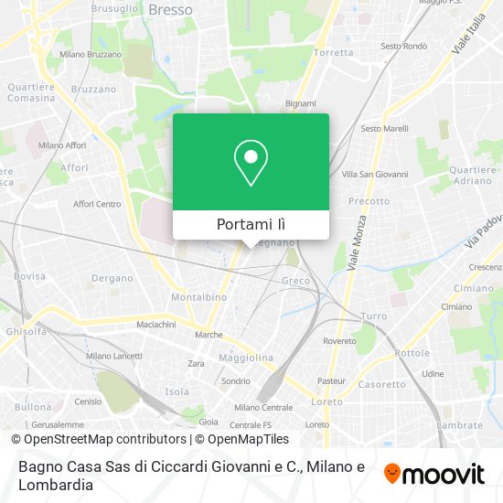 Mappa Bagno Casa Sas di Ciccardi Giovanni e C.