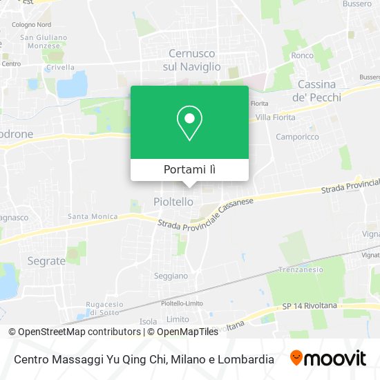 Mappa Centro Massaggi Yu Qing Chi