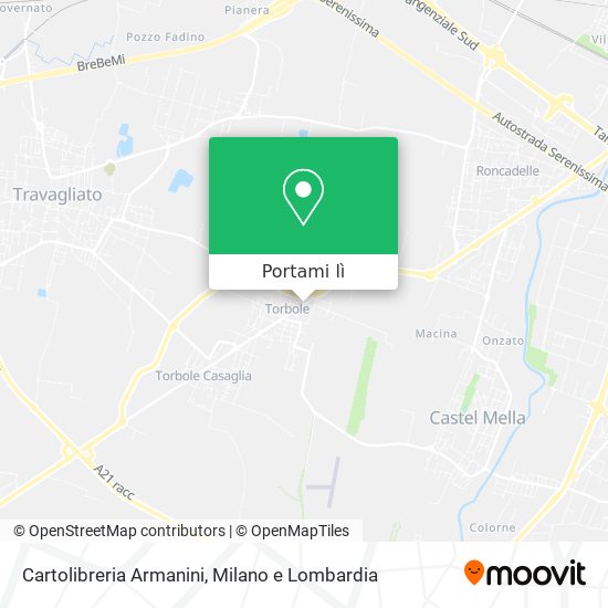 Mappa Cartolibreria Armanini