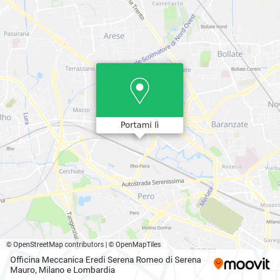 Mappa Officina Meccanica Eredi Serena Romeo di Serena Mauro